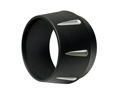 End Cap Black - Fluted - Short Megaphone
