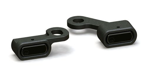 Black Mirror Mount Under Control Indicators Sportster 14-UP
