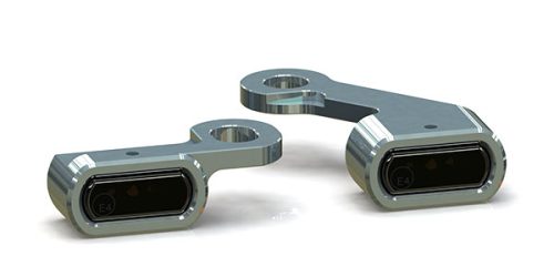 Polished Mirror Mount Under Control Indicators Softail 2015-later / Touring 09-16