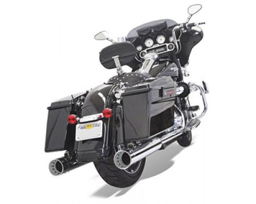 DNT Mufflers Chrome Straight Can with Chrome internal fluted End Cap For 99-16 FLT/FLHT/FLHR/FLHX/FLTR