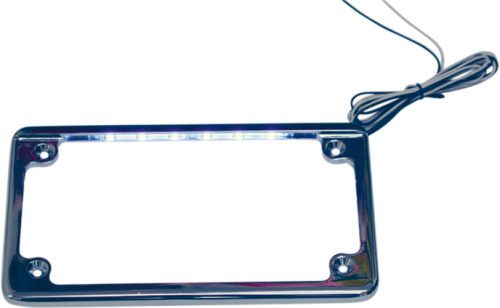Chrome LED Flat License Plate Frames