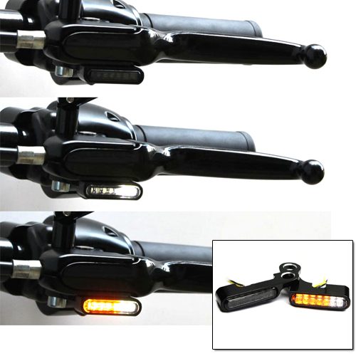 Black Mirror Mount Under Control Indicators M-EIGHT Models With DRL