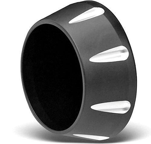 End Cap  Black -Tappered Fluted - 4" Mufflers