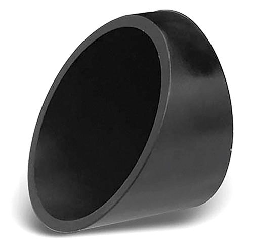 Slash Cut black billet end cap
