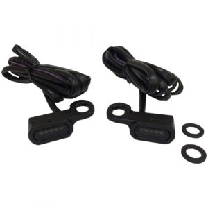 Black Mirror Mount Under Control Indicators 09-UP FL & V-ROD Models