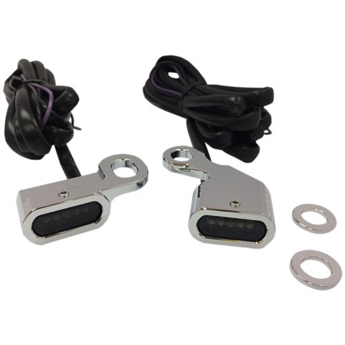 Chrome Mirror Mount Under Control Indicators 14-UP XL Models
