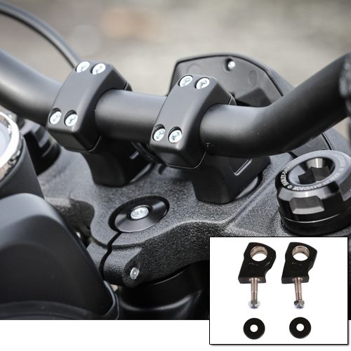 Matt Black Pull Back Riser Kit for Fat Bob Models