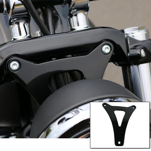 Bates Style M8 Breakout Headlight Bracket Black