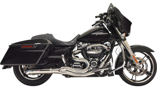 Road Rage II with Hot Rod Turnout Muffler System Chrome For 17-23 FLHT/FLHR/FLHX/FLTRU/FLTRK MODELS (EXCEPT CVO MODELS)
