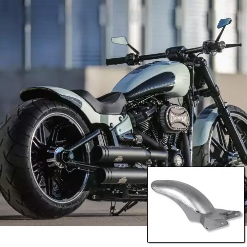 Steel Shorty Rear Fender With Tail Light & Turn Signals