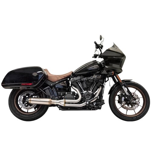 Super Bike Exhaust System with 4" Muffler - Stainless Steel For 22 FXLRST, 18-21 FLSB