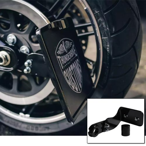 Side Mount Licence Plate Bracket medium Softail '18-later models (excl. Fat Bob & FXDR)