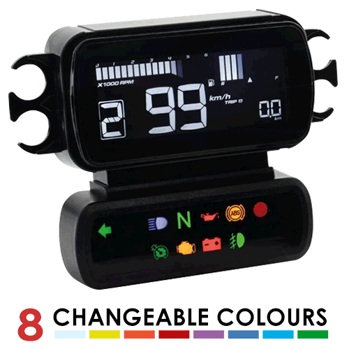 koso-speedo-tacho Multifuncton Speedo and Tachometer