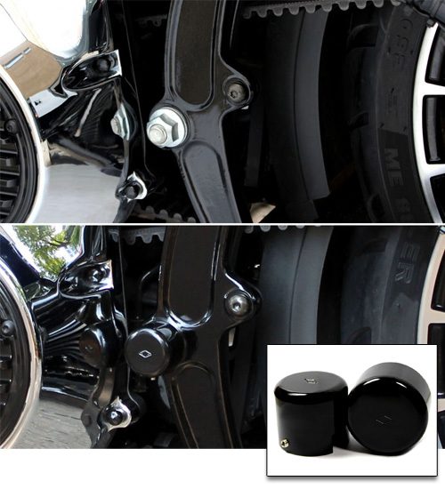 Swingarm Pivot Bolt Cover 08-17 FXST Models