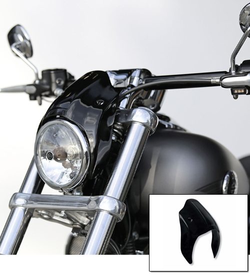 Black Headlight Cap for 13-17 FXSB