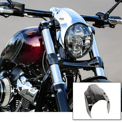Chrome Breakout Headlight Cap by Thunderbike