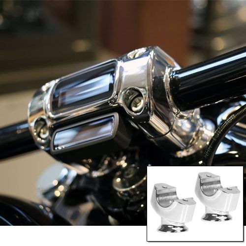 Chrome Flat Riser Kit for FXBR Models
