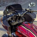 7″ Clubstyle Pullback Risers for M8 Models by Thunderbike