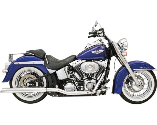 Power Curve True-Dual Crossover Header Pipes For 00-06 FXST/FLST