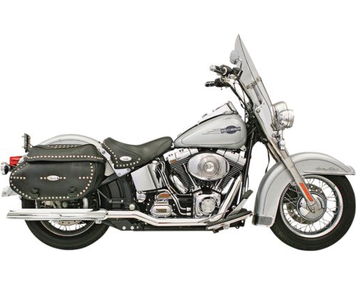 Power Curve True-Dual Crossover Header Pipes For 07-17 FXST/FLST