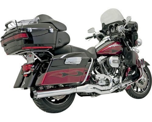 Road Rage II B4 Chrome Straight Can Style For 99-16 FLHT/FLHR/FLHX/FLTR