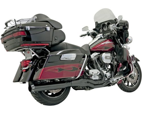 Road Rage II B4 Black Straight Can Style For 99-16 FLHT/FLHR/FLHX/FLTR