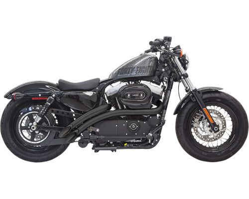 Radial Sweeper Black with Black Heat Shields For 14-22 XL (EXCEPT 1200C/1200CX/1200T/RH SPORTSTER)