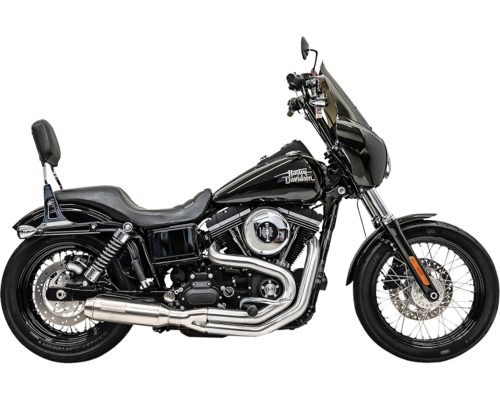 Road Rage III With Superbike Muffler Stainless Steel For 99-17 Dyna w/ mid controls, 07-17 Dyna w/ forward controls