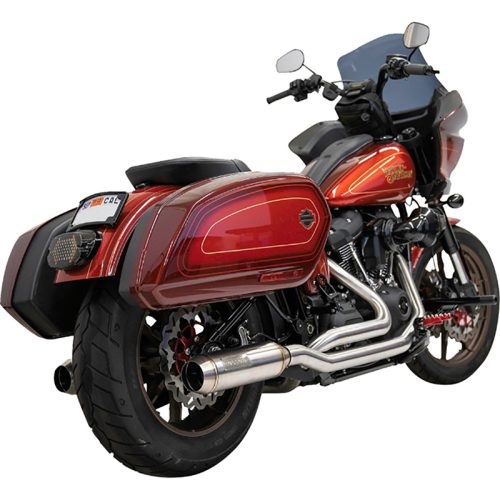 True Dual System With 4" Mufflers Stainless Steel For 22-23 FXLRST 22 FXRST, 20-23 FXLRS, FXST 18-23 FXBB AND 18-21 FLSB