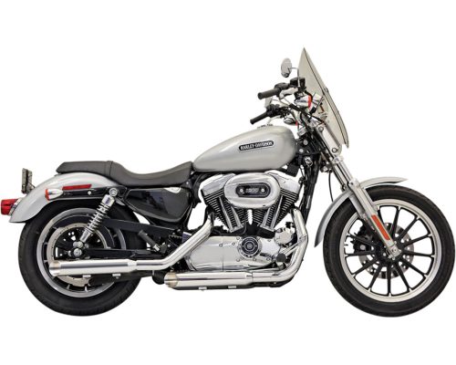 Firepower Series Mufflers Chrome Slash Cut For 04-13 XL