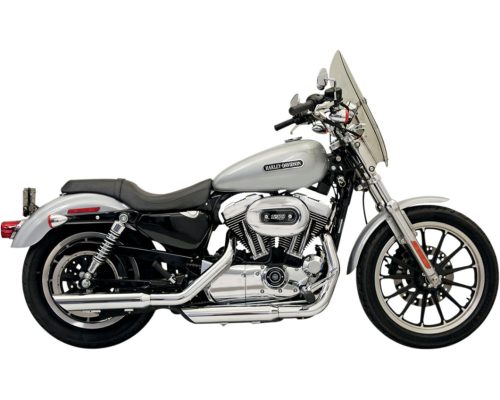 Firepower Series Mufflers Chrome Slash Down For 04-13 XL
