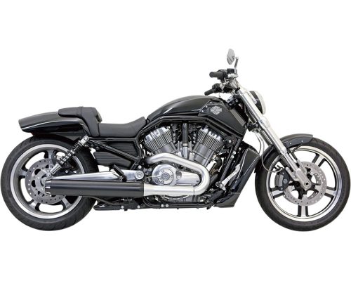 Slip On Mufflers Black For 09-17 VRSCF