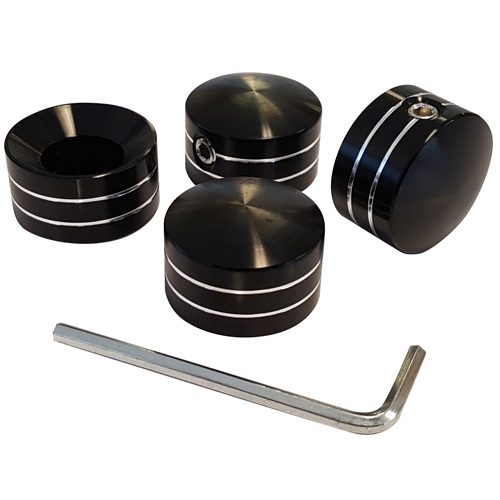 Head Bolt Cover (BLACK WITH STRIPES)