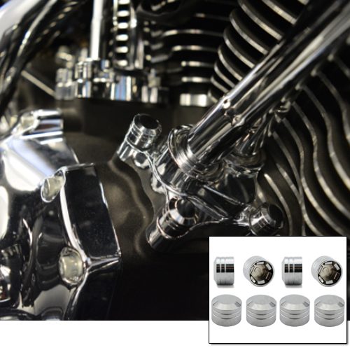 Lifter Block Bolt Cover Kit (Chrome)