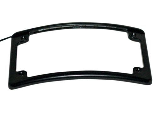 Black LED Radius License Plate Frames