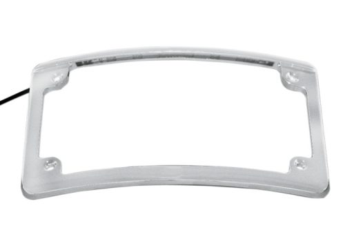 Chrome LED Radius License Plate Frames