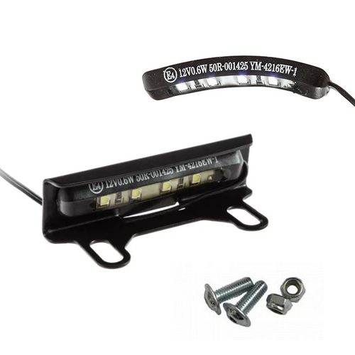 "FLEX" LED license plate light and bracket