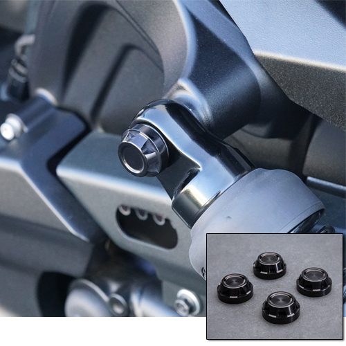 Crown Style Shock Bolt Cover Kit Indian Scout Models