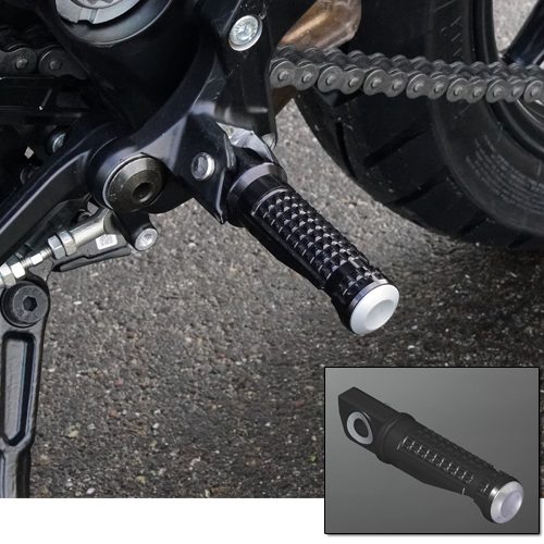 Rider Footpegs with Silver Caps for FTR Models