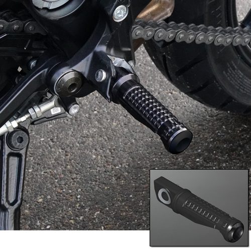 Rider Footpegs with Black Caps for FTR Models