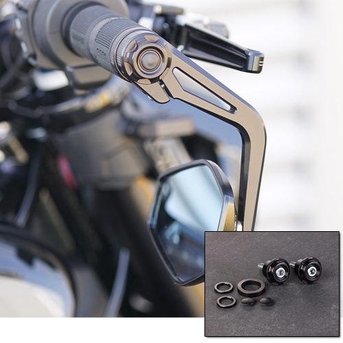 Handlebar ends as mounting set for bar end mirror | Indian FTR models