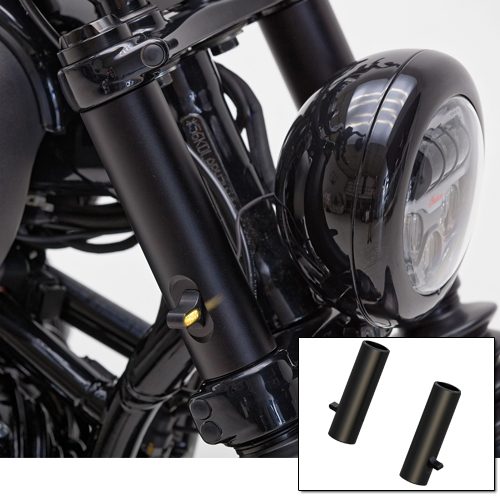 Upper fork tube covers with indicators Indian Chief Models