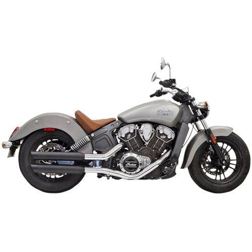 3" Black Slip-On Mufflers with Slash Cut Ends 15-20 Scout Models