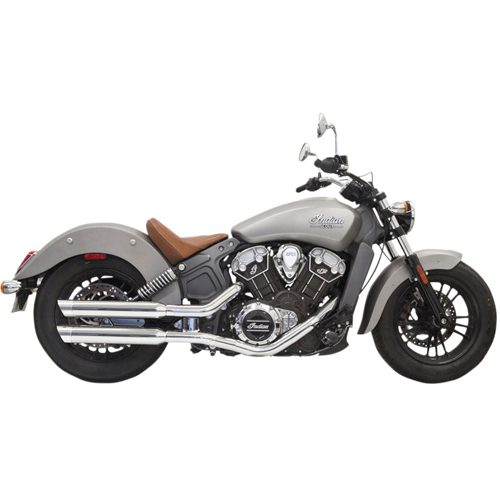 3" Chrome Slip-On Mufflers with Slash Cut Ends 15-20 Scout Models