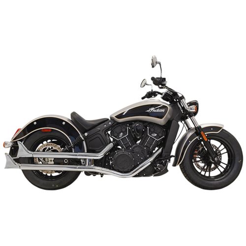 2-1/4" Chrome Slip-On Mufflers with Fishtail Ends 15-20 Scout Models