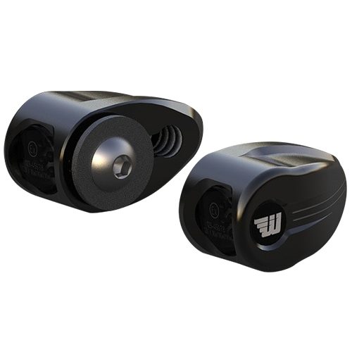 2 STRIPE WING (Black) for Indian Scout Models Rear Indicator With 3 in 1 Run & Brake Light