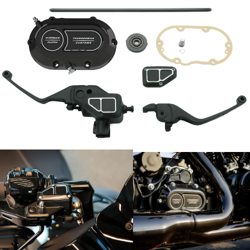 Hydraulic clutch Conversion Kit with levers contrast cut CVO Street/Road Glide