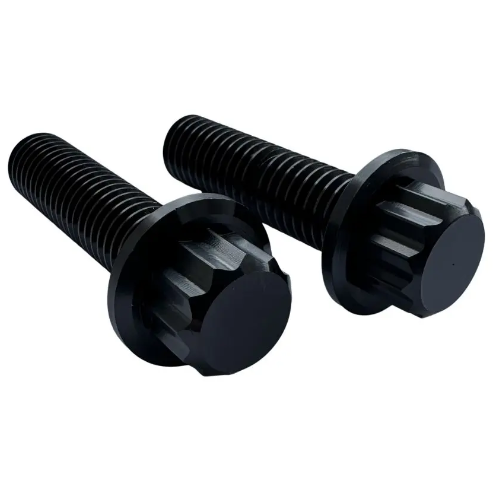 Black Swingarm Connection Bolts Left Side 2018-Present Softails
